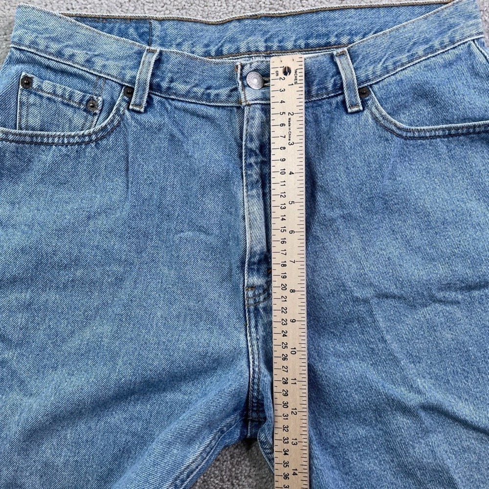 Vintage Levis Shorts Womens 14 Blue 950 Relaxed High Waist Mom Cotton Denim Y2K - Picture 7 of 11